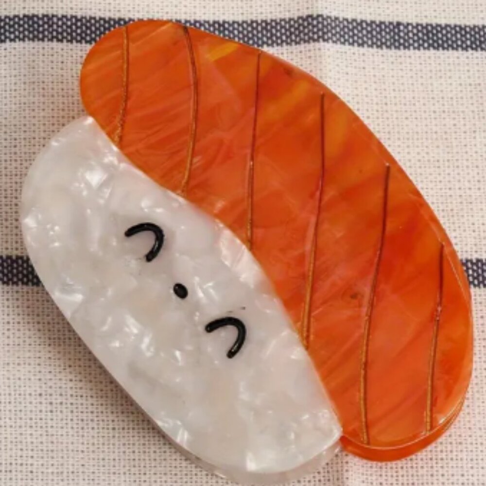 Nigiri Salmon Hair Claw Clip NWT